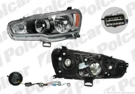 Фара передняя Polcar 523409-E