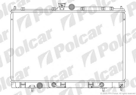 Радиатор двигателя Polcar 5265081