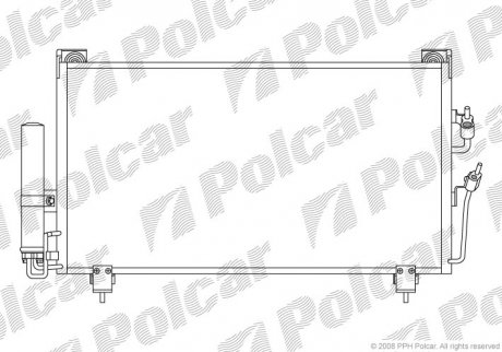 Радиатор кондиционера Polcar 5265K8C1