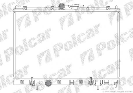 Радіатор двигуна Polcar 5269082