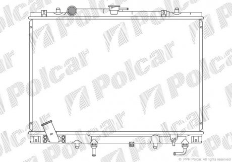 Радіатор охолодження Polcar 5273082