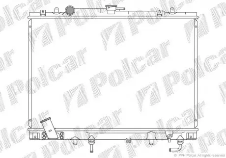 Радиатор охлаждения Polcar 5273082