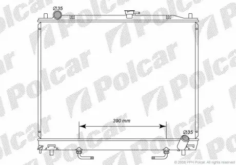 Радиатор охлаждения Polcar 5274083K