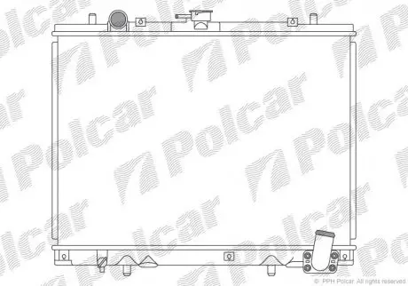 Радіатор двигуна Polcar 5277081