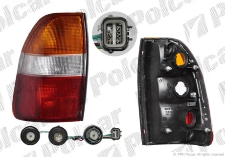 Ліхтар задній | L200, 06.96- Polcar 527787E