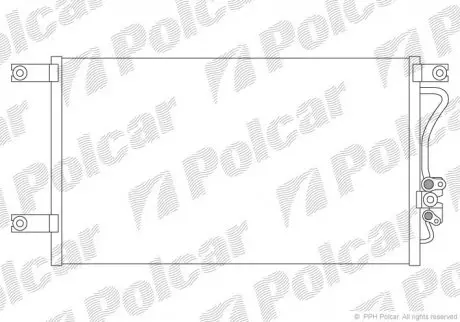 Радиатор кондиционера Polcar 5285K8C1