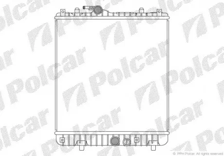 Радіатор двигуна Polcar 5503083