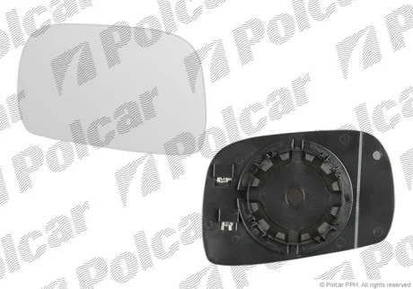 Вставка наружного зеркала прав | OPEL AGILA, 01-08 Polcar 5503557M