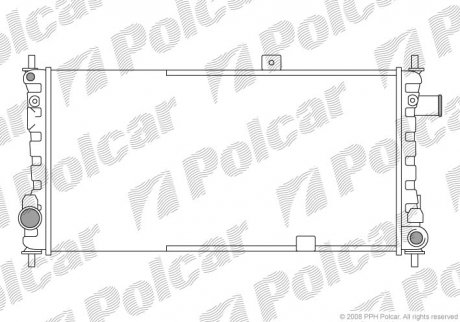 Радиатор двигателя Polcar 5504083