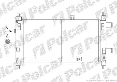 Радиатор охлаждения Polcar 5505080