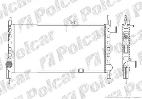 Радиатор двигателя Polcar 5505081