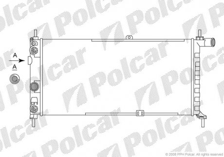 Радиатор охлаждения Polcar 5505088 (фото 1)