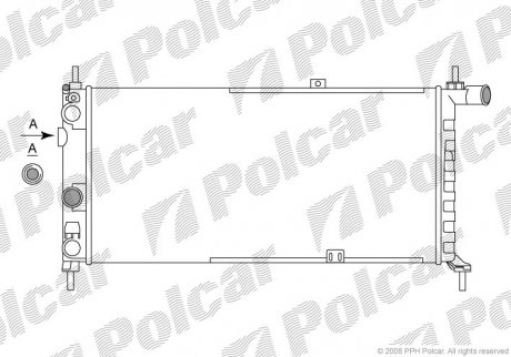 Радиатор охлаждения Polcar 550508A4 (фото 1)