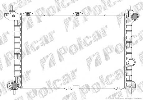 Радиатор охлаждения Polcar 5507088