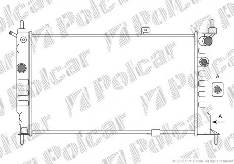 Радіатор охолодження Polcar 550708A5 (фото 1)