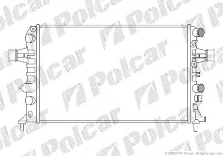 Радіатор охолодження Polcar 5508080