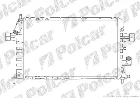 Радиатор охлаждения Polcar 5508085