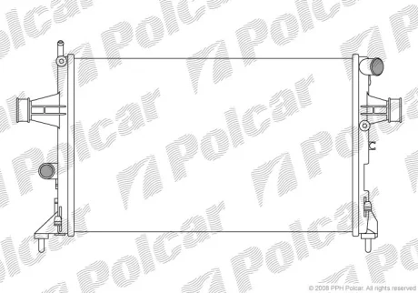 Радиаторы охлаждения | ASTRA G 98- Polcar 5508086X
