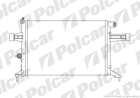 Радіатор двигуна Polcar 5508088