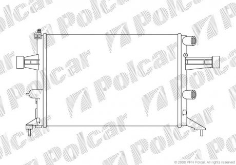 Радіатор охолодження Polcar 5508089