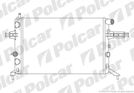 Радиатор охлаждения Polcar 550808A8 (фото 1)