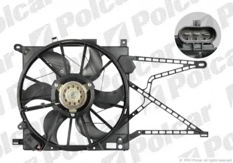 Вентилятор радиатора Polcar 550823W5