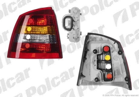 Фонарь задний | OPEL ASTRA G, 98- Polcar 5508874S