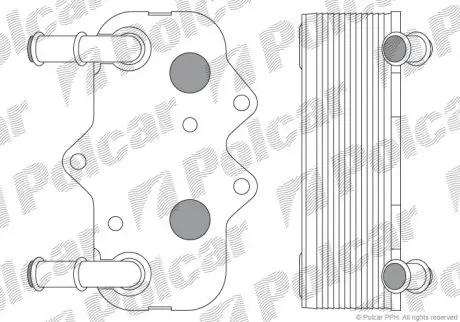 Радиатор масла Polcar 5508L83