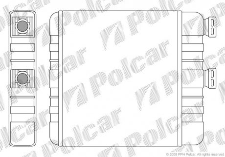 Радіатор пічки Polcar 5508N81