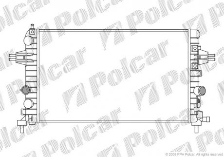 Радіатор охолодження Polcar 5509082