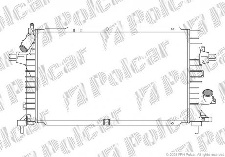 Радіатор охолодження Polcar 5509086