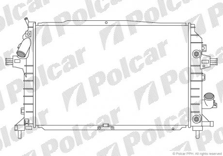 Радіатор охолодження Polcar 5509088