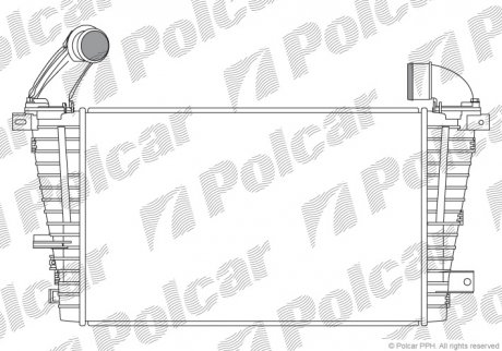 Радиатор воздуха (интеркулер) Polcar 5509J85