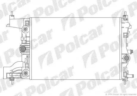 Радиатор охлаждения Polcar 5511085