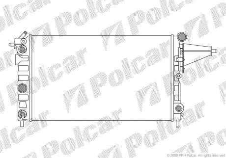 Радиатор охлаждения Polcar 5514081