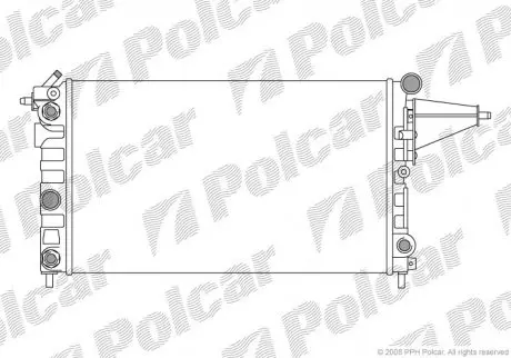 Радиатор охлаждения Polcar 5514081