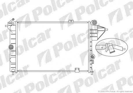 Радиатор Polcar 551408A3 (фото 1)