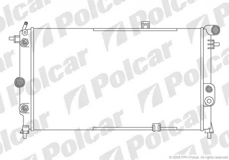 Радіатор охолодження Polcar 551408A7 (фото 1)