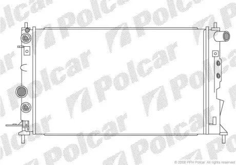 Радіатори охолодження VECTRA B 99- Polcar 5516083