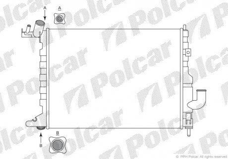 Радиатор охлаждения Polcar 551608A5 (фото 1)