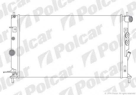 Радиатор охлаждения Polcar 551608A9 (фото 1)