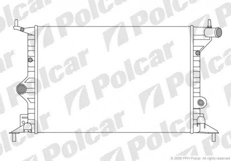 Радиатор охлаждения Polcar 551608B1