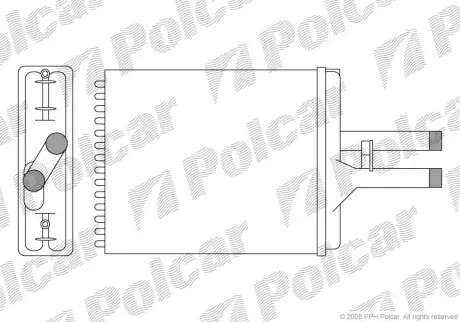 Радіатор обігріву Polcar 5516N81