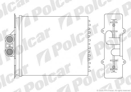 Радіатор пічки Polcar 5516N82