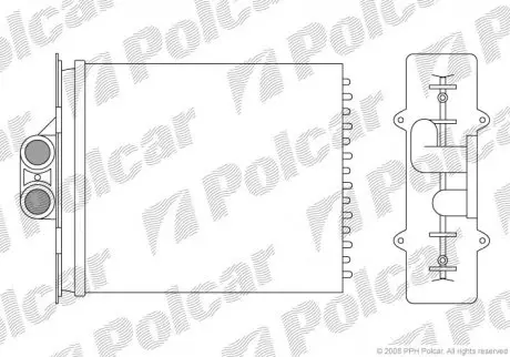 Радиатор печки Polcar 5516N82