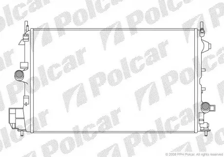 Радіатор охолодження Polcar 5518085