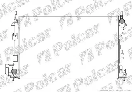 Радіатор охолодження Polcar 551808A2
