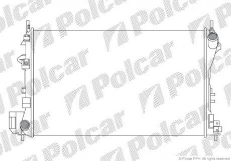 Радиатор охлаждения Polcar 551808A4