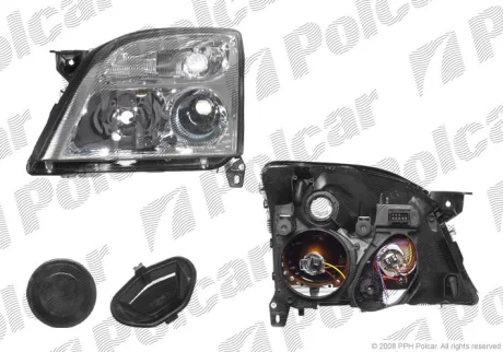 Фара основна | VECTRA C 02- Polcar 551810E
