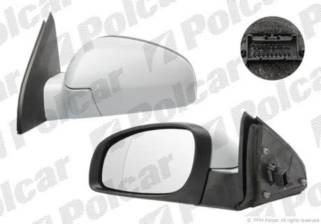 Дзеркало зовнішнє правий | VECTRA C 02- Polcar 5518526M